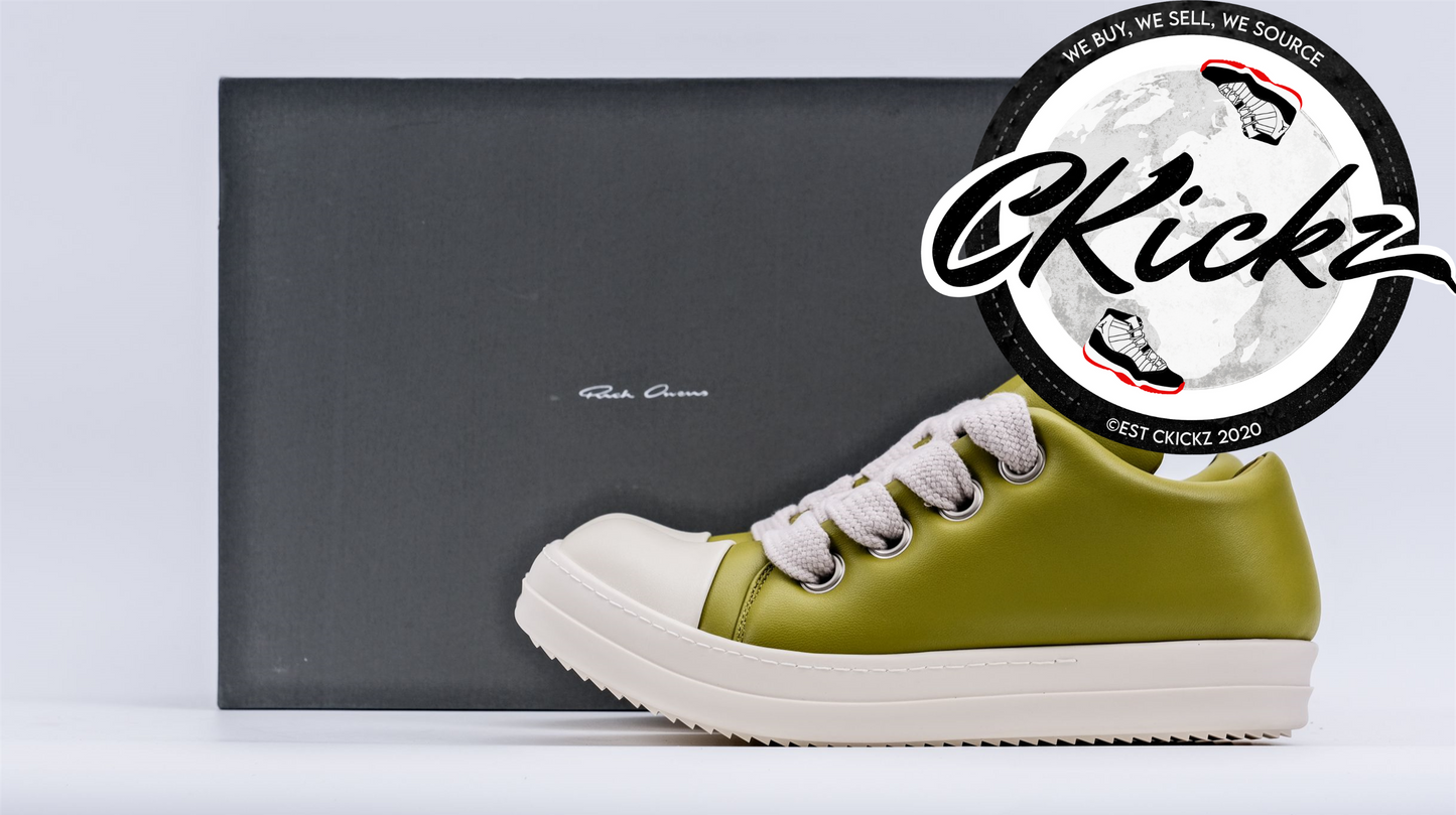 Vintage Green Low Cut Trainers