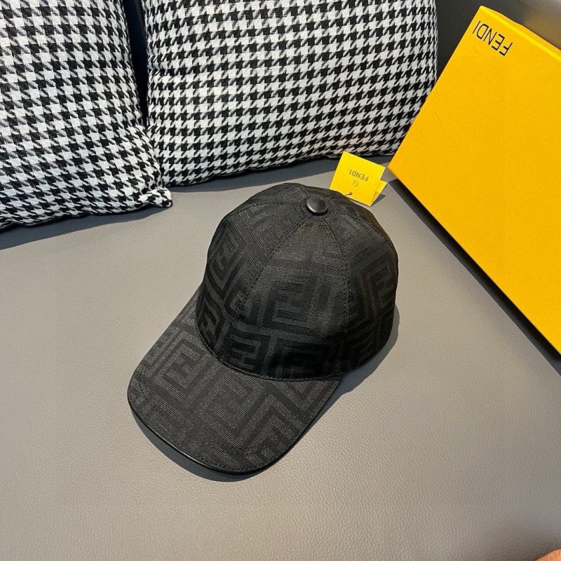 Twin F Jacquard Fabric Baseball Cap