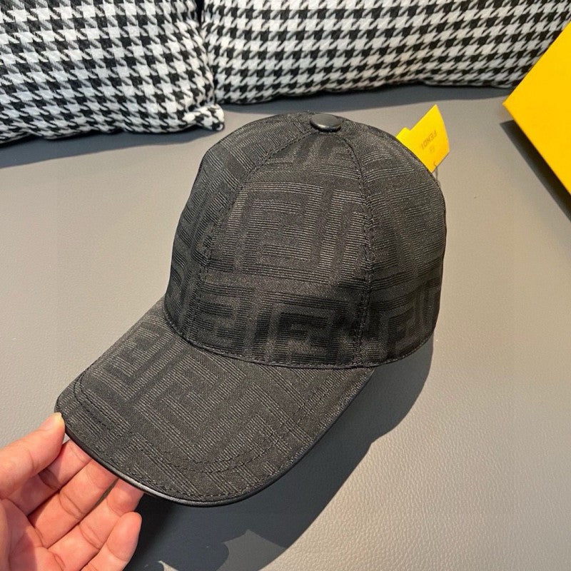 Twin F Jacquard Fabric Baseball Cap