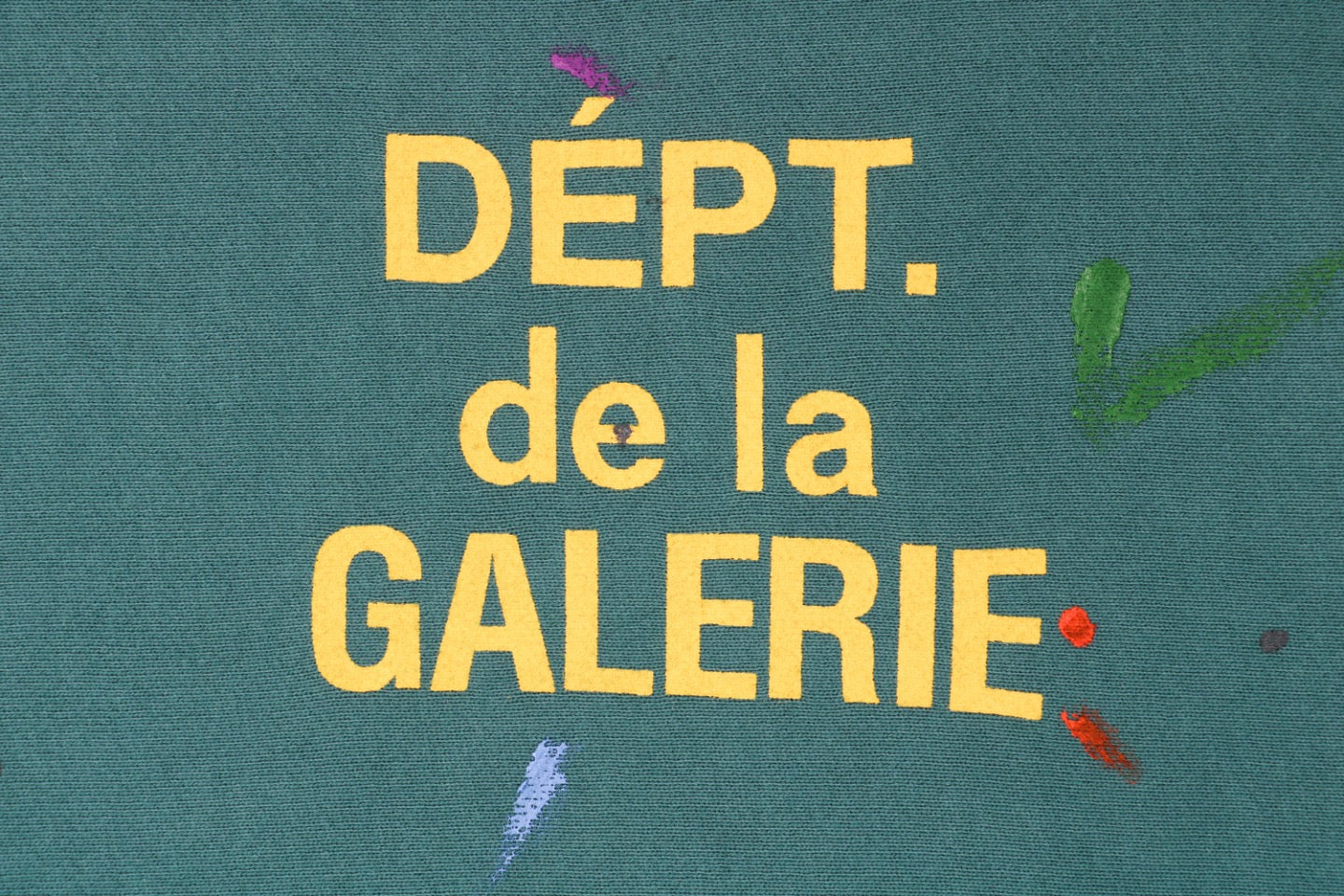 Gallery Dept Dark Green Hoodie