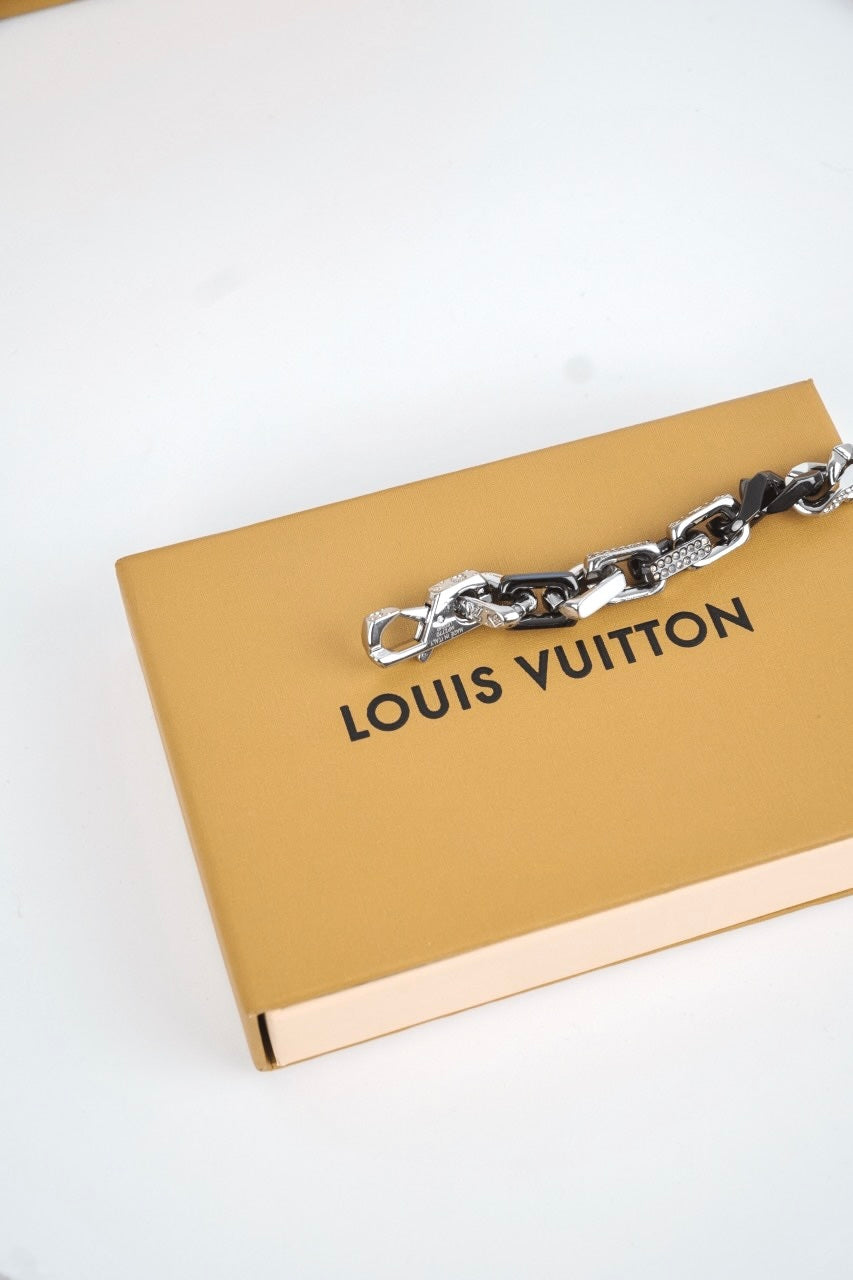 Mixed Metal Curb Chain Bracelet