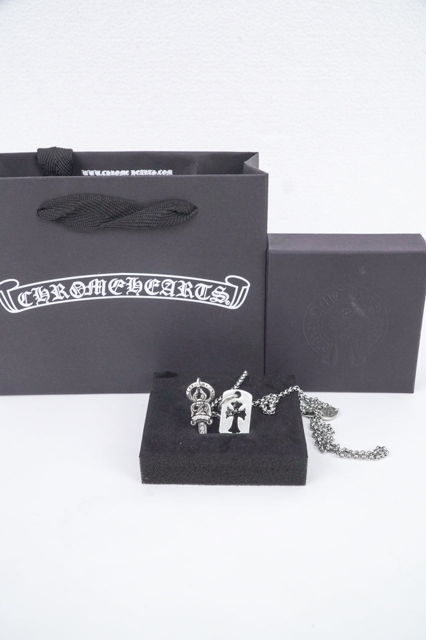 Silver Cross Pendant Chain