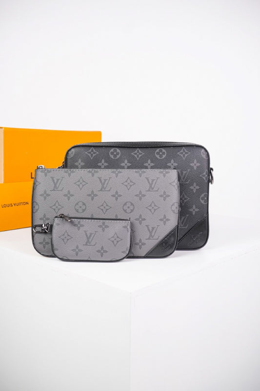 Triple Compartment Crossbody