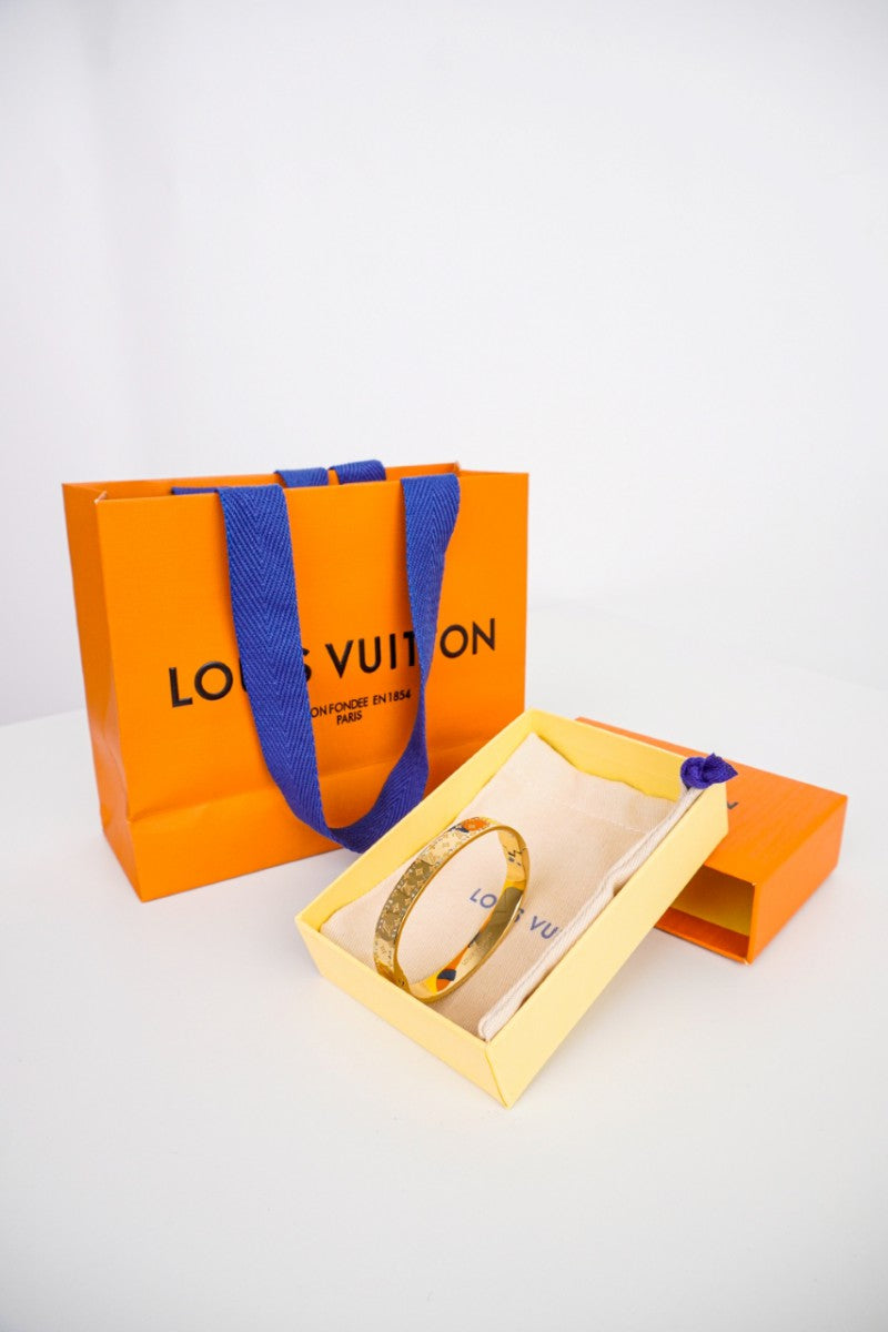 Gold Patterned Bangle