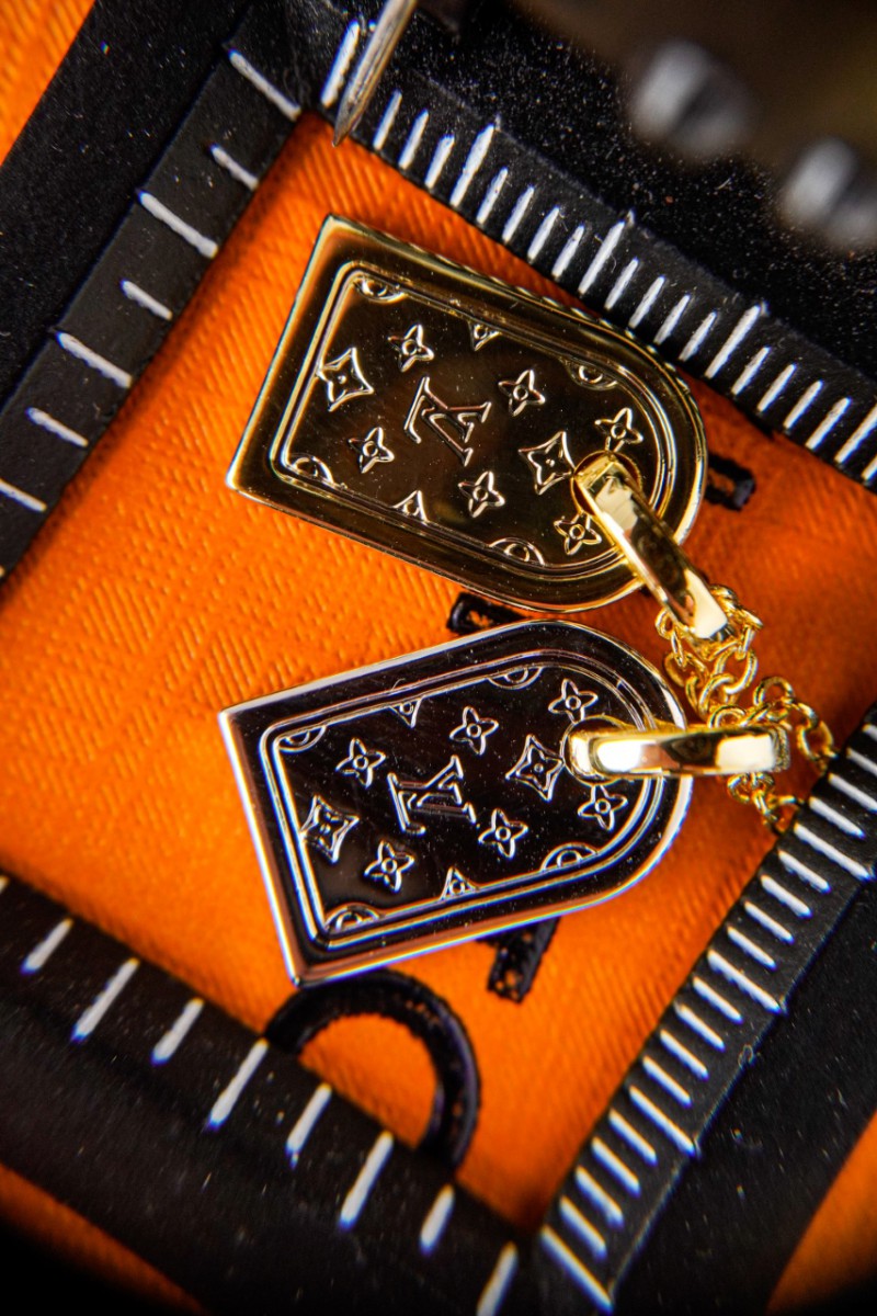 Golden Accent Floral Charm Duo