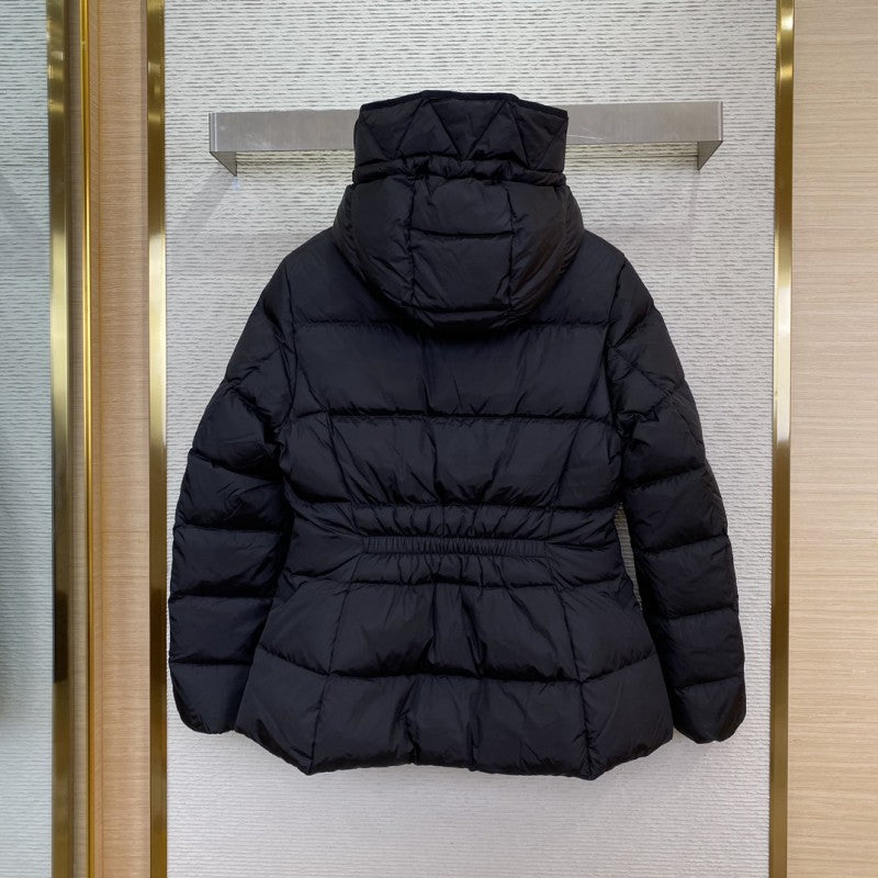 Short Hooded Puffer Jacket Black (W)