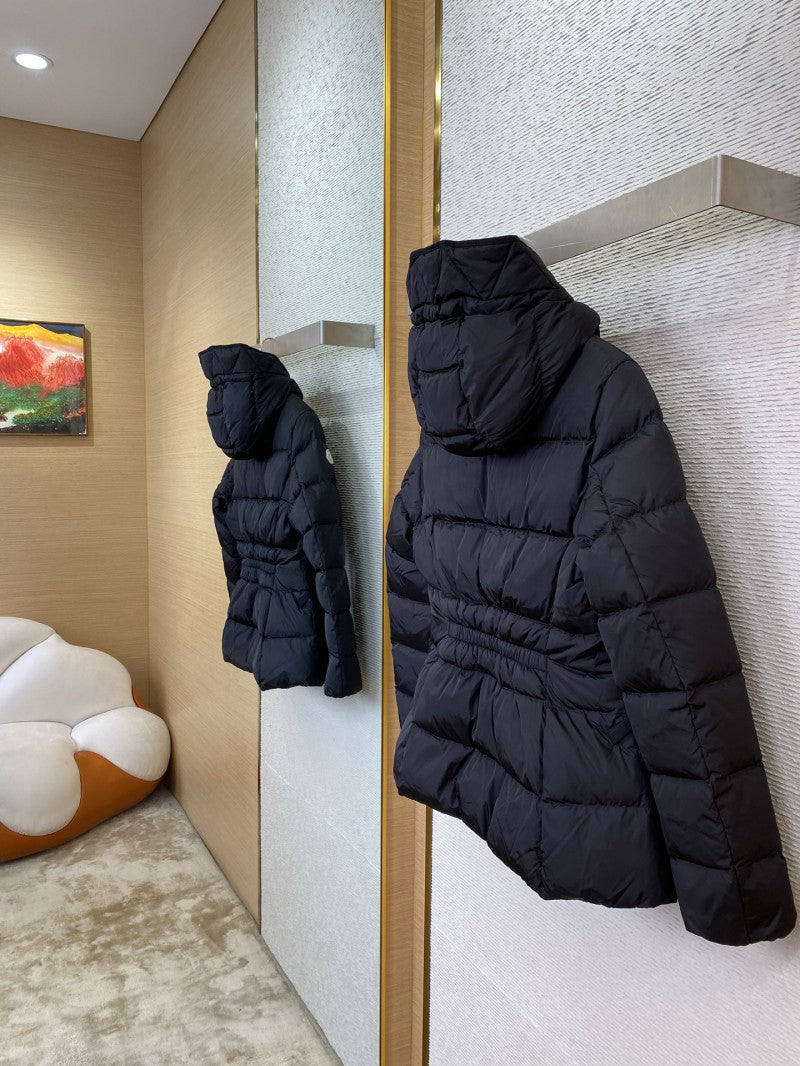 Short Hooded Puffer Jacket Black (W)