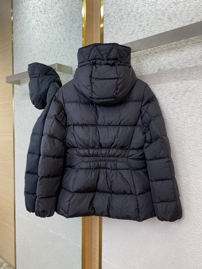 Short Hooded Puffer Jacket Black (W)