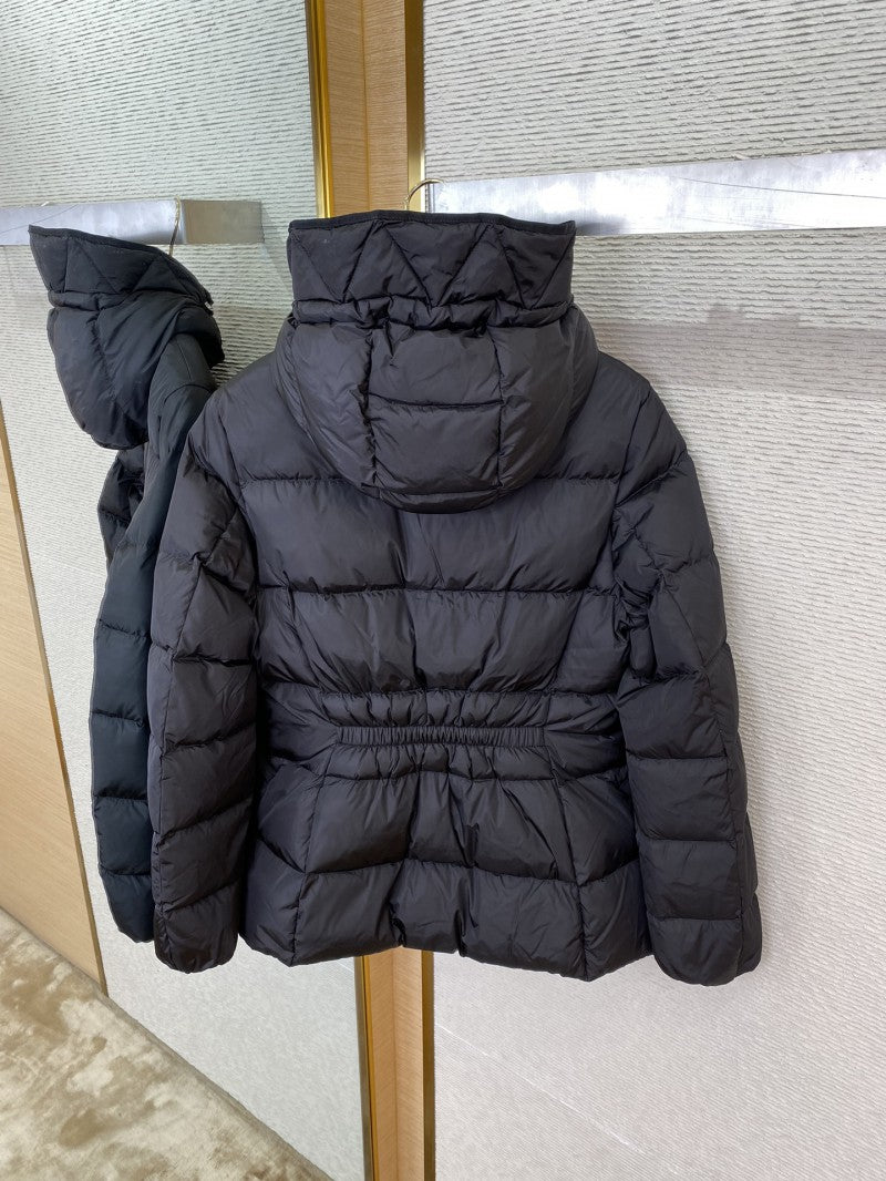 Short Hooded Puffer Jacket Black (W)