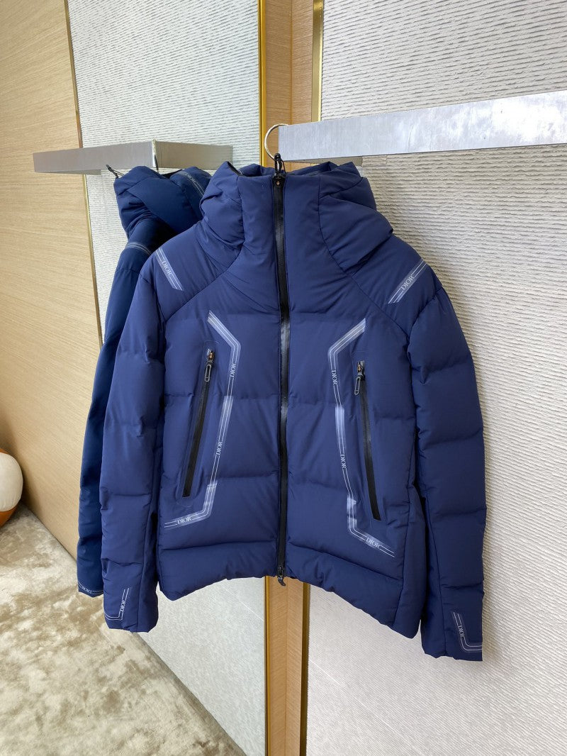 Navy Blue Puffer Jacket