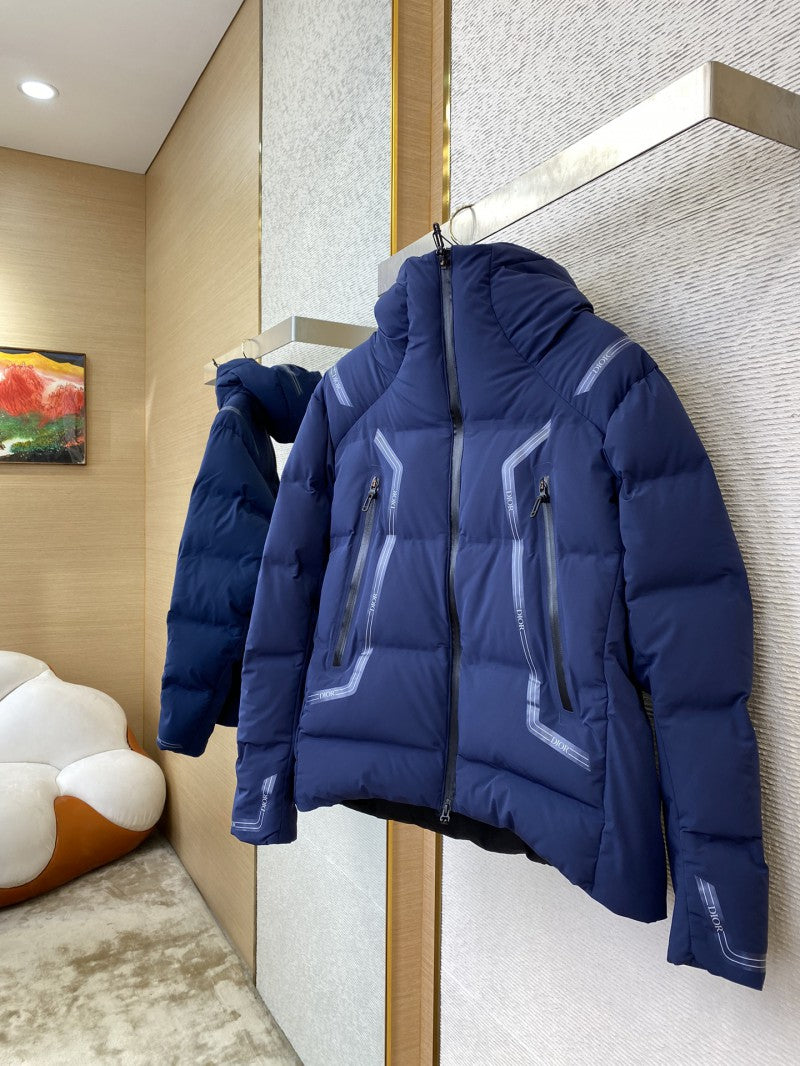 Navy Blue Puffer Jacket