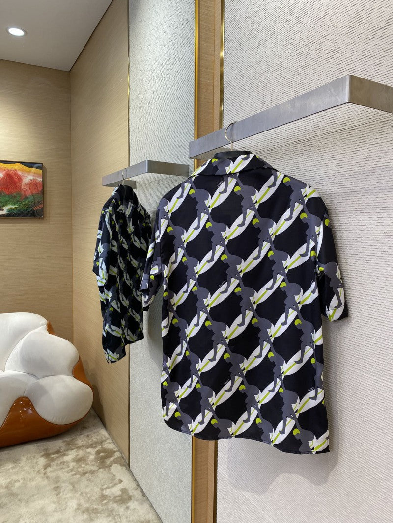 Surf Print Silk Shirt