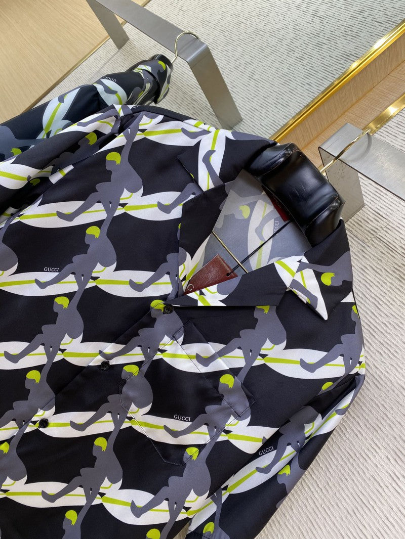 Surf Print Silk Shirt