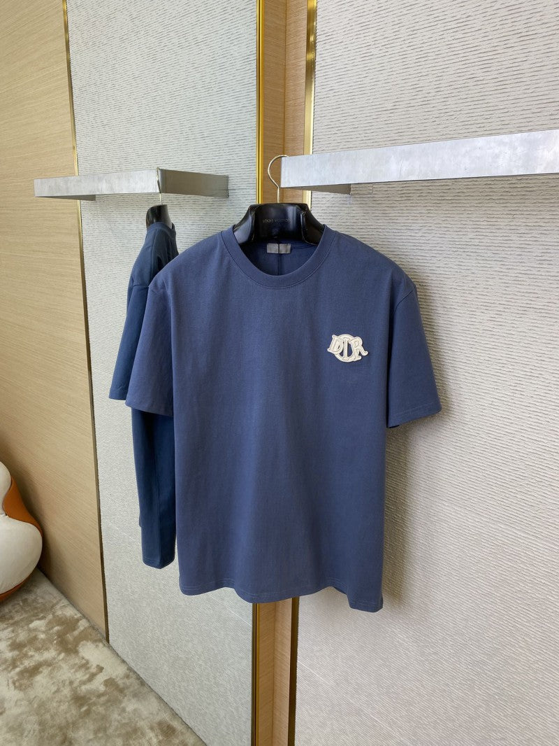 Embroidered Logo T-Shirt Navy