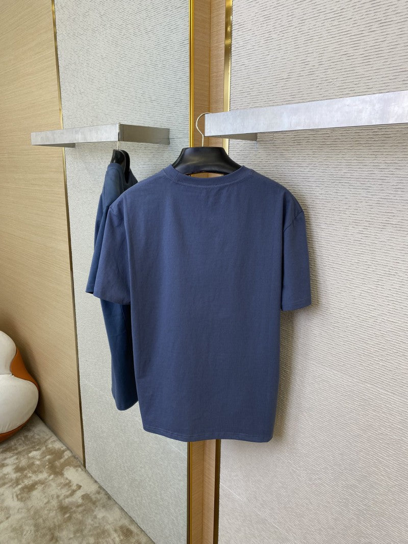 Embroidered Logo T-Shirt Navy