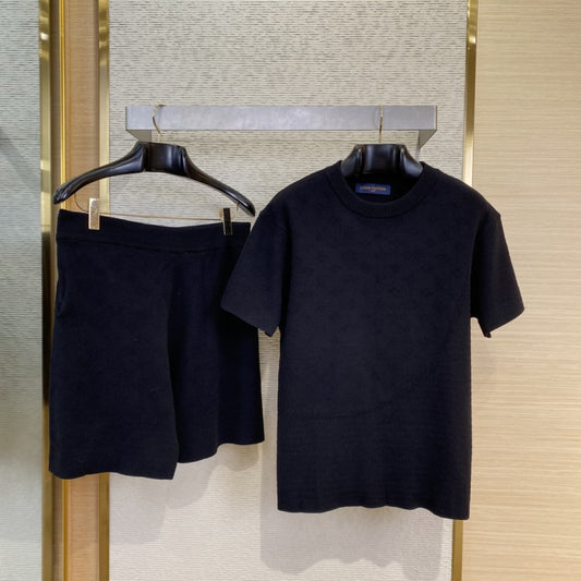 Jacquard T-Shirt Black