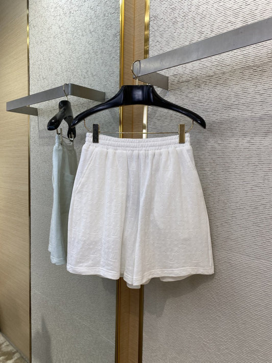 Jacquard Shorts White