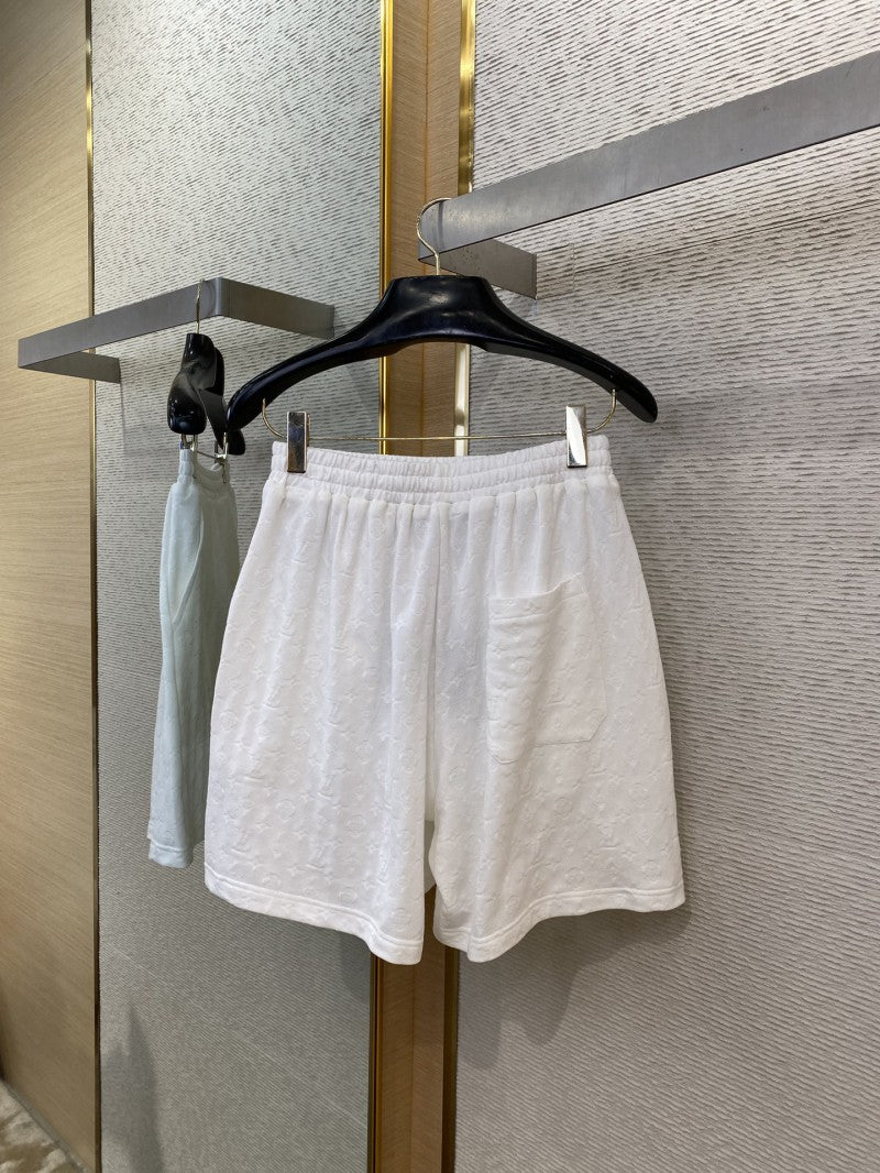 Jacquard Shorts White