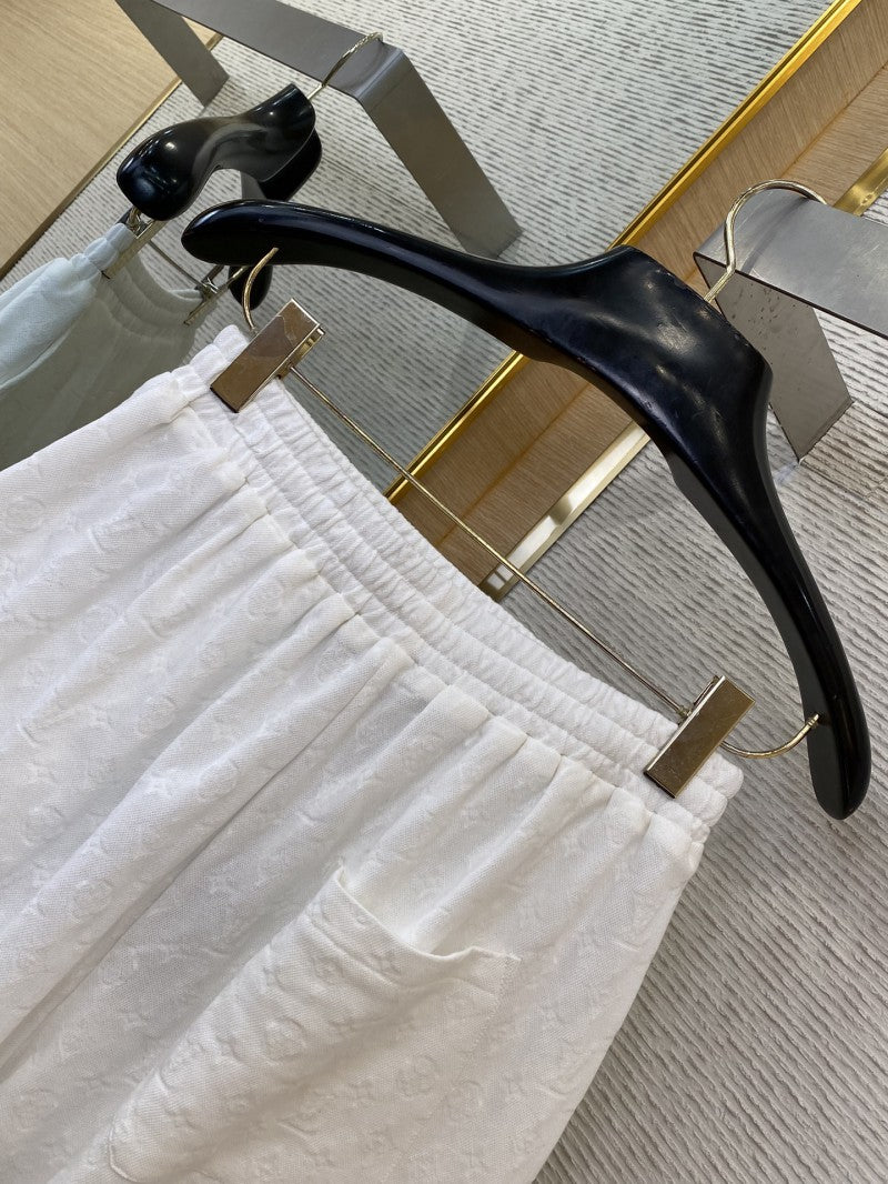 Jacquard Shorts White