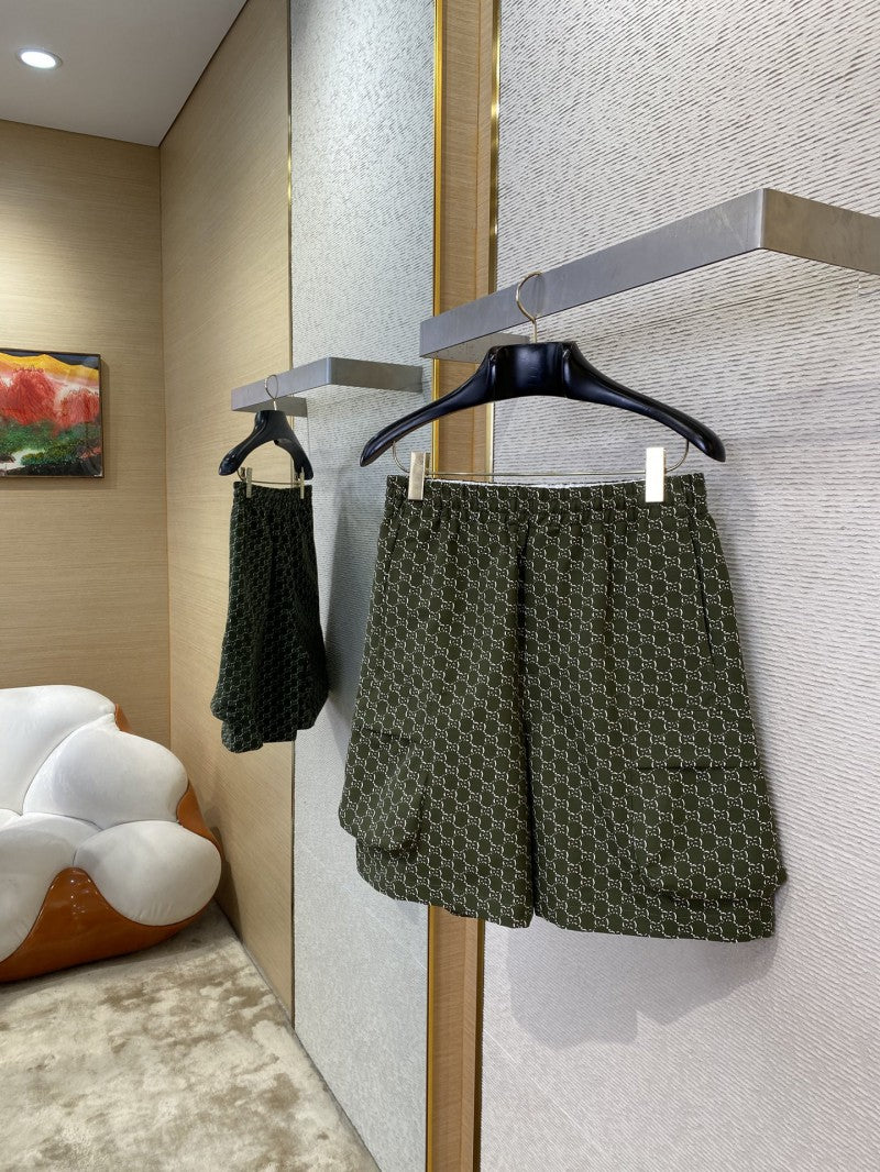 Jacquard Shorts Khaki
