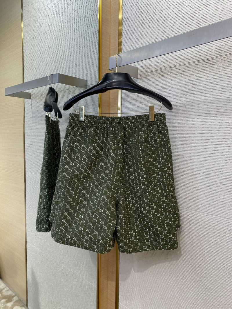 Jacquard Shorts Khaki