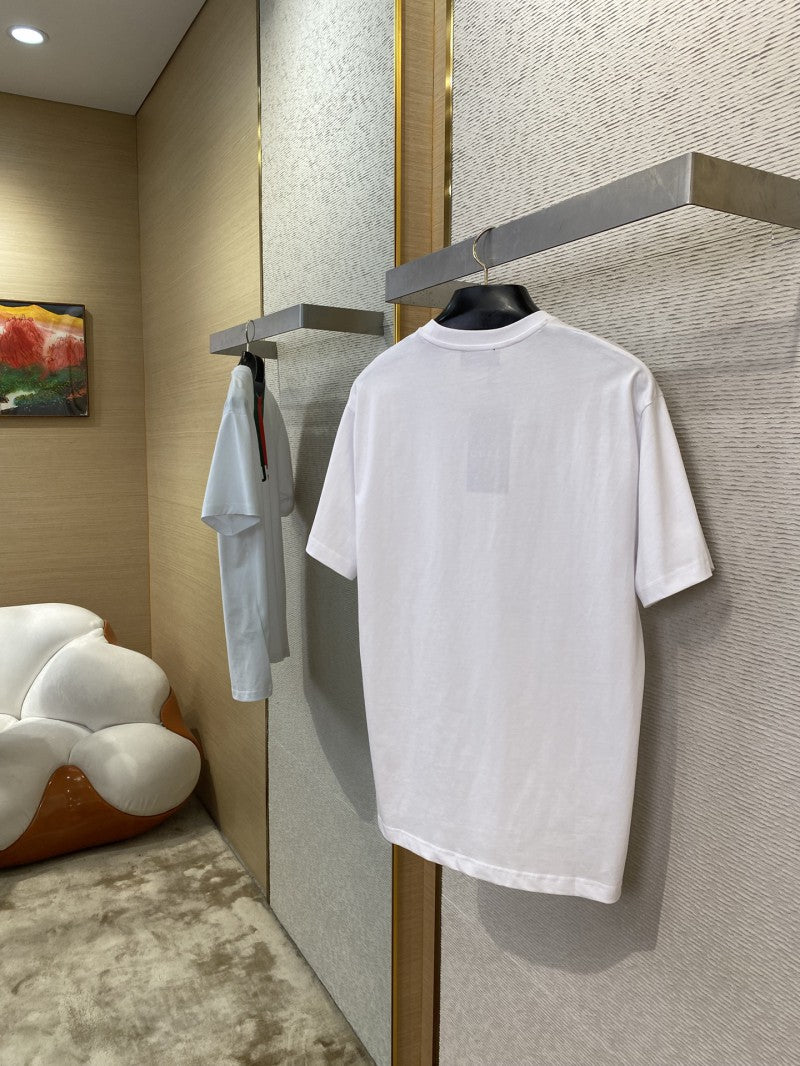 Collar Stripe Printed T-Shirt