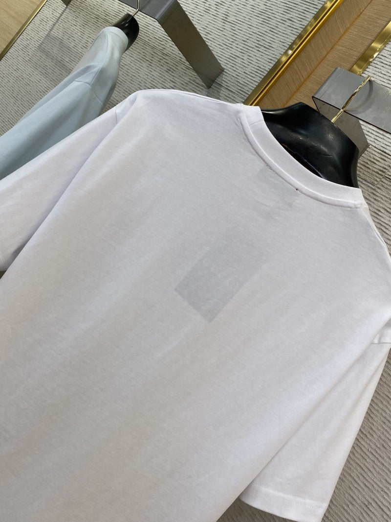 Collar Stripe Printed T-Shirt