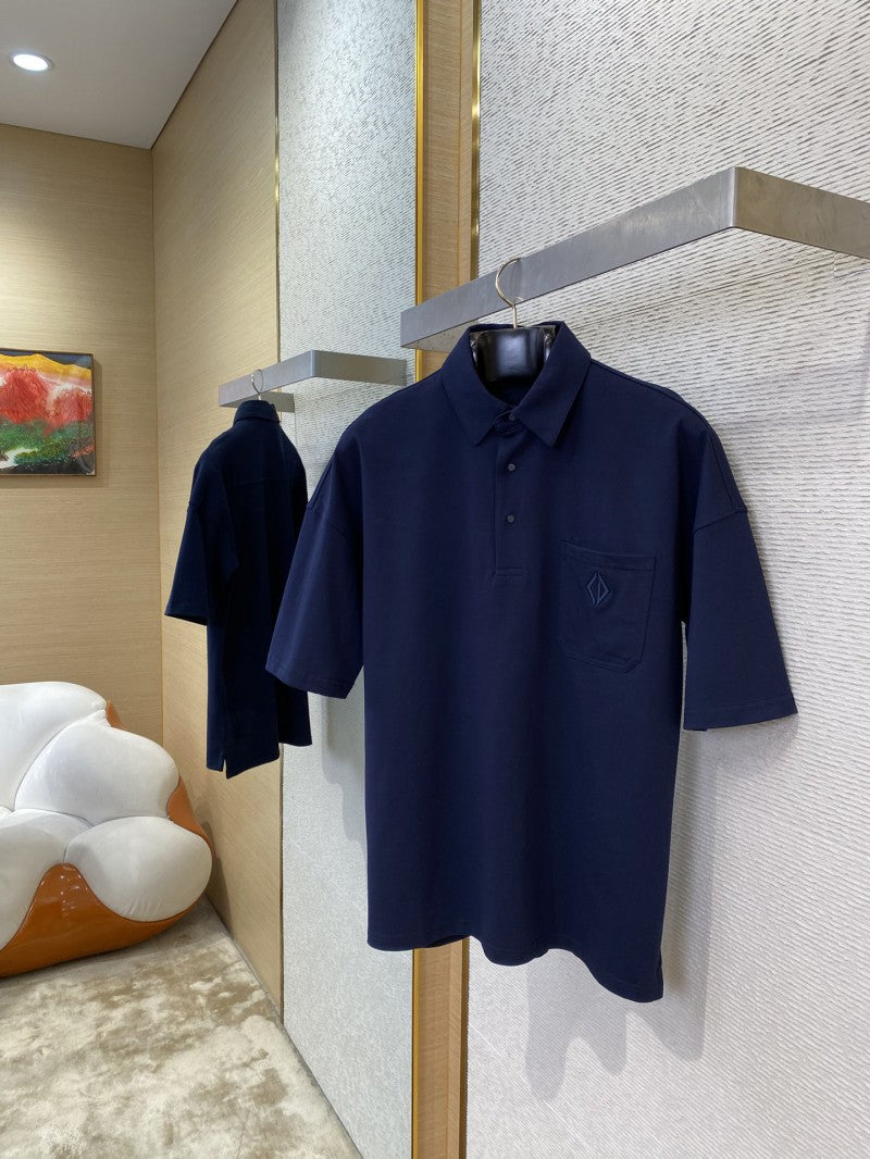 Diamond Embroidered Polo Shirt