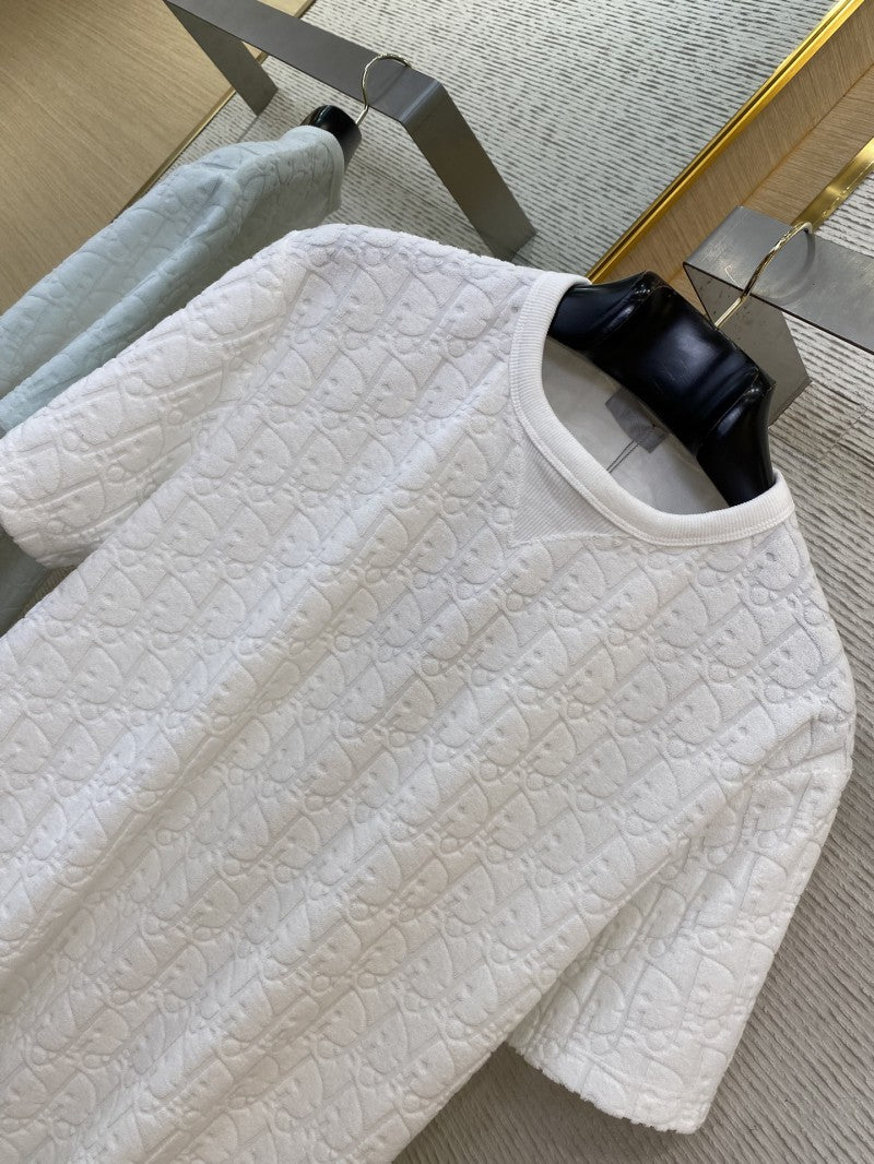 Towel Jacquard T-Shirt White
