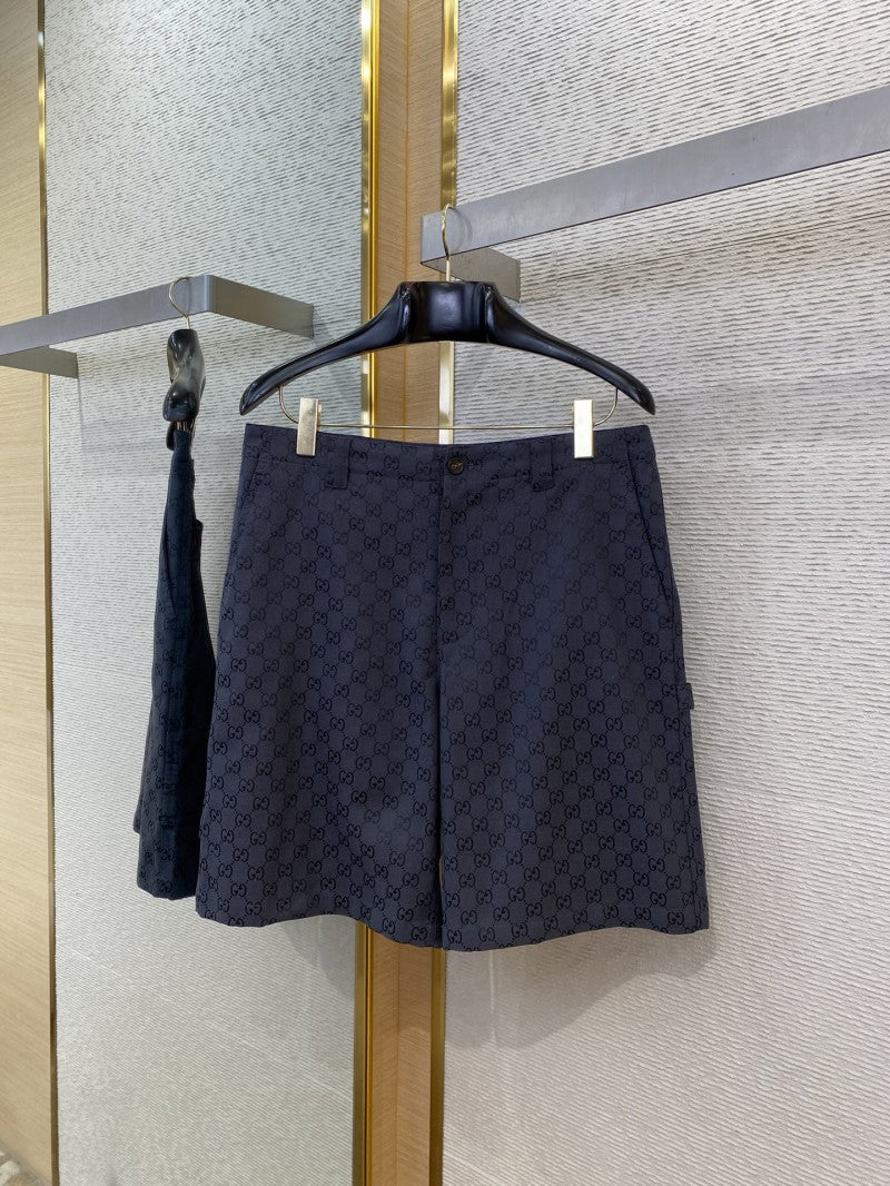 Jacquard Shorts Navy