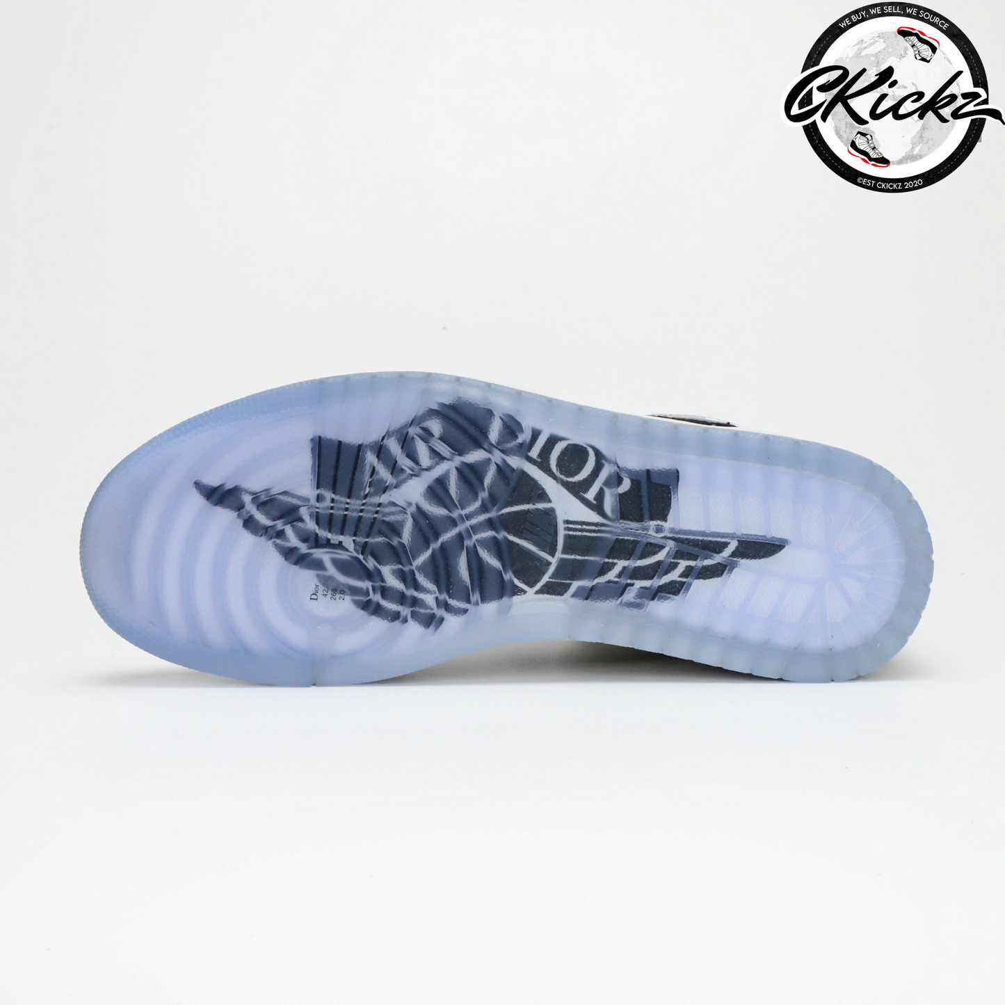 Retro Blue Transparent Trainers