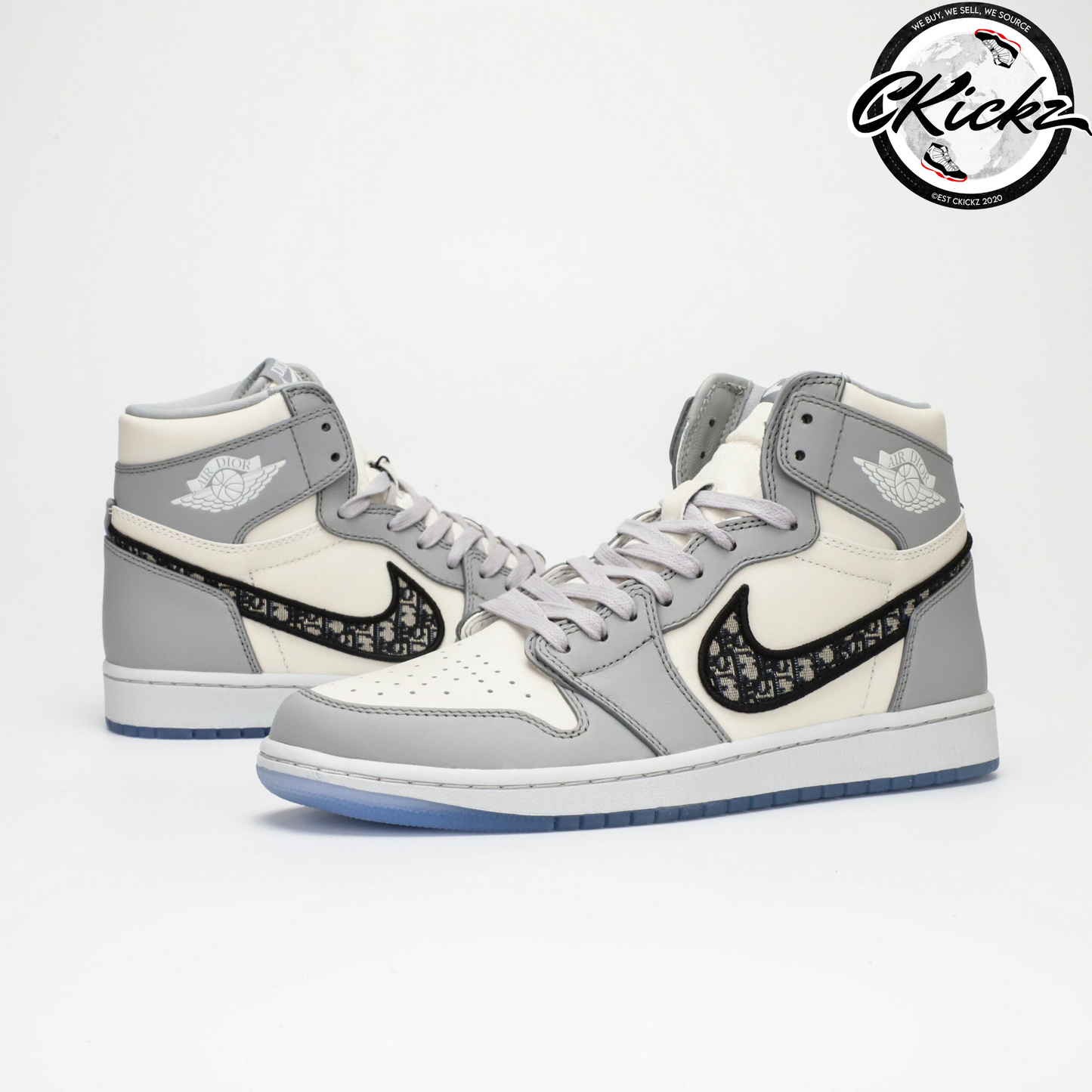 Retro Blue Transparent Trainers