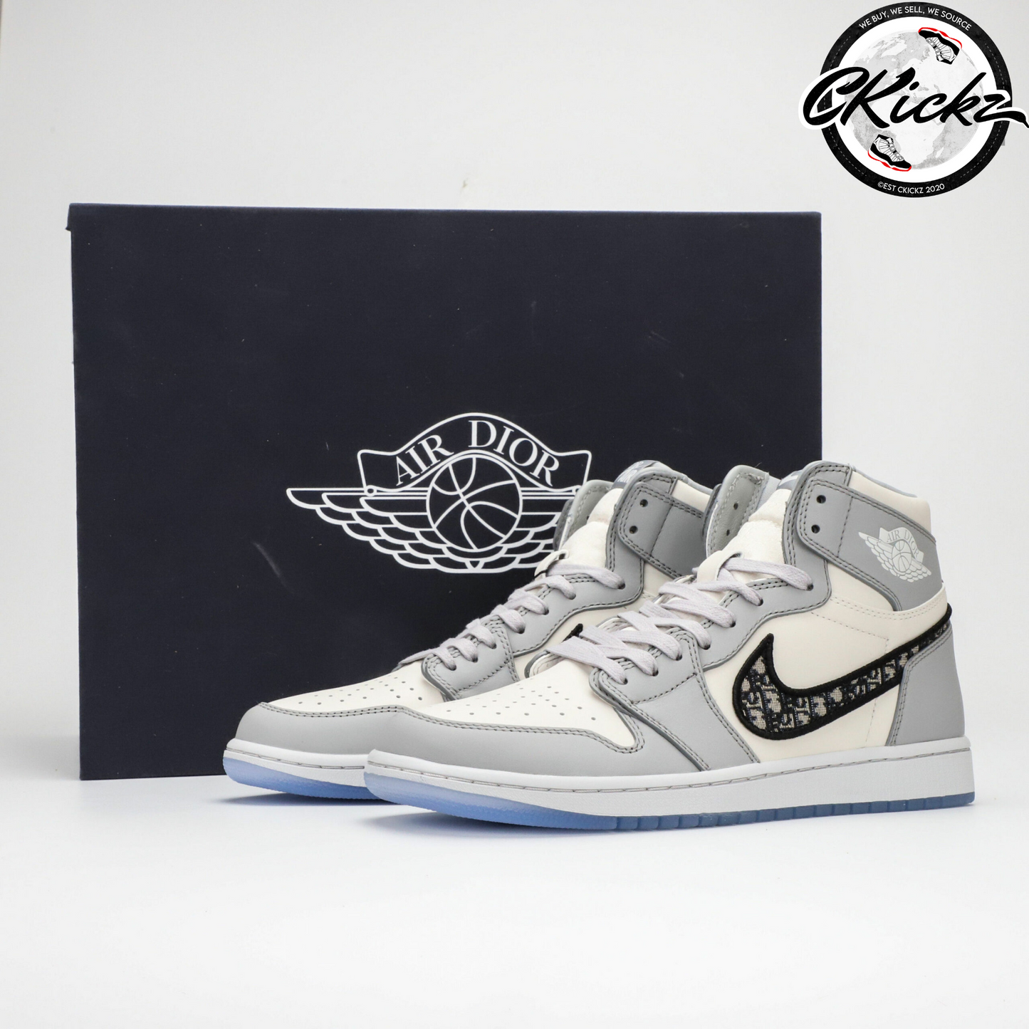 Retro Blue Transparent Trainers