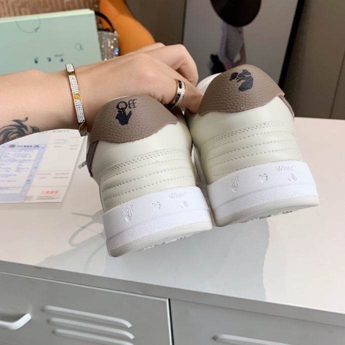 Off-White Brown & White Out Of Office