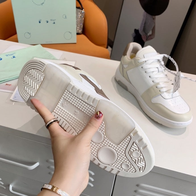 Off-White Brown & White Out Of Office