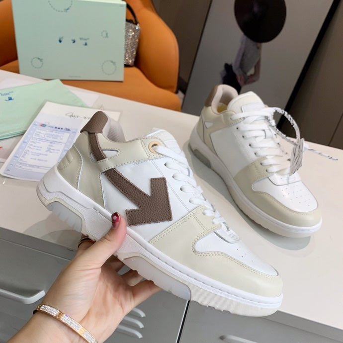 Off-White Brown & White Out Of Office