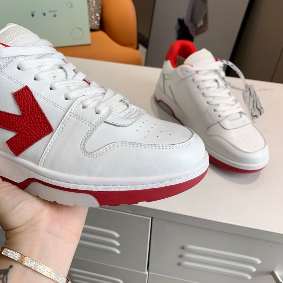 Off-White Red & White Out of Office