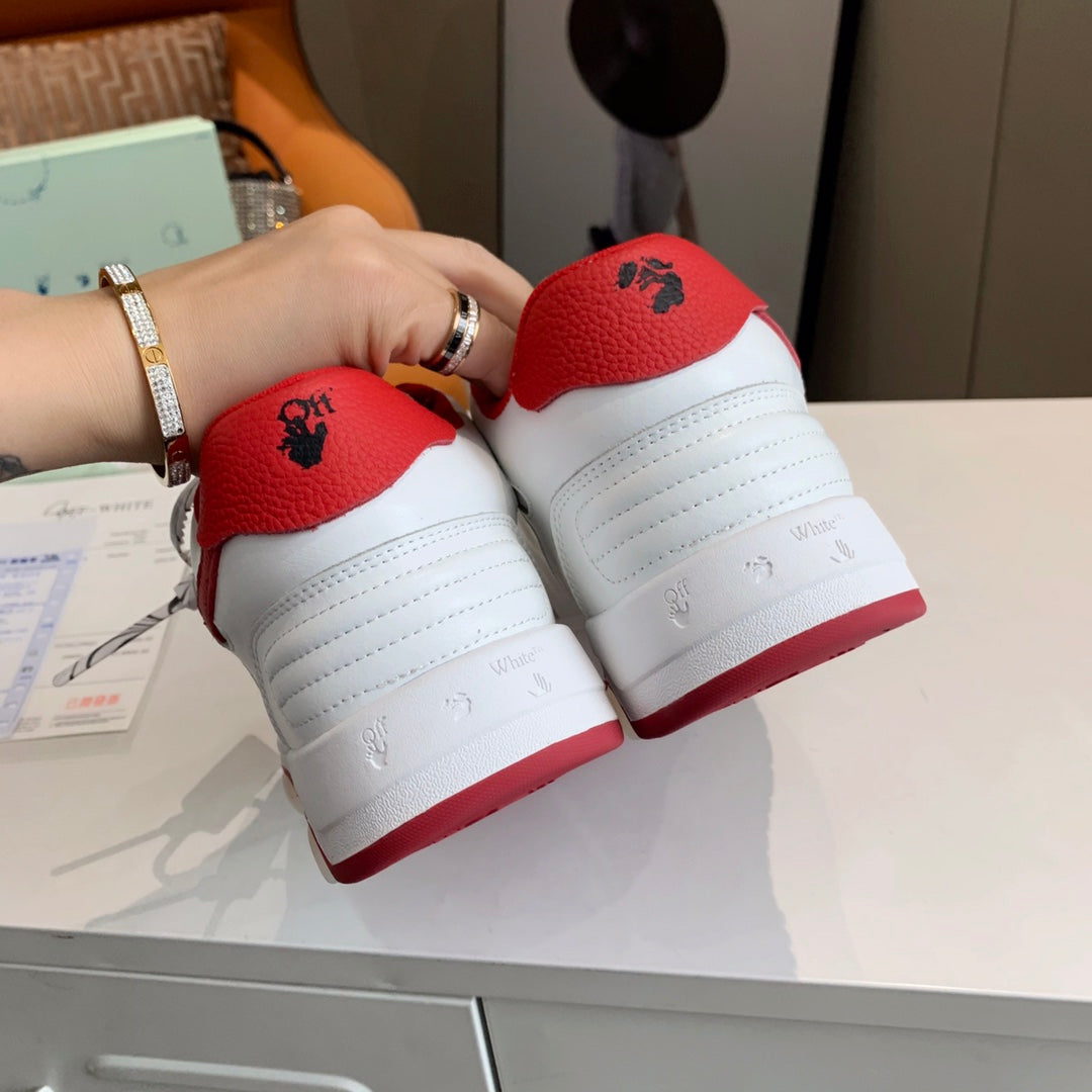 Off-White Red & White Out of Office