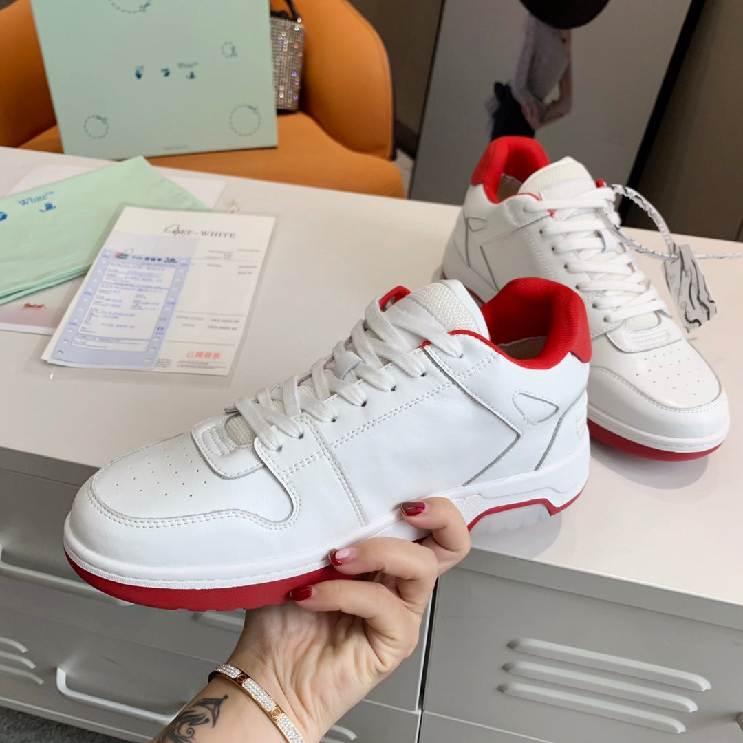 Off-White Red & White Out of Office