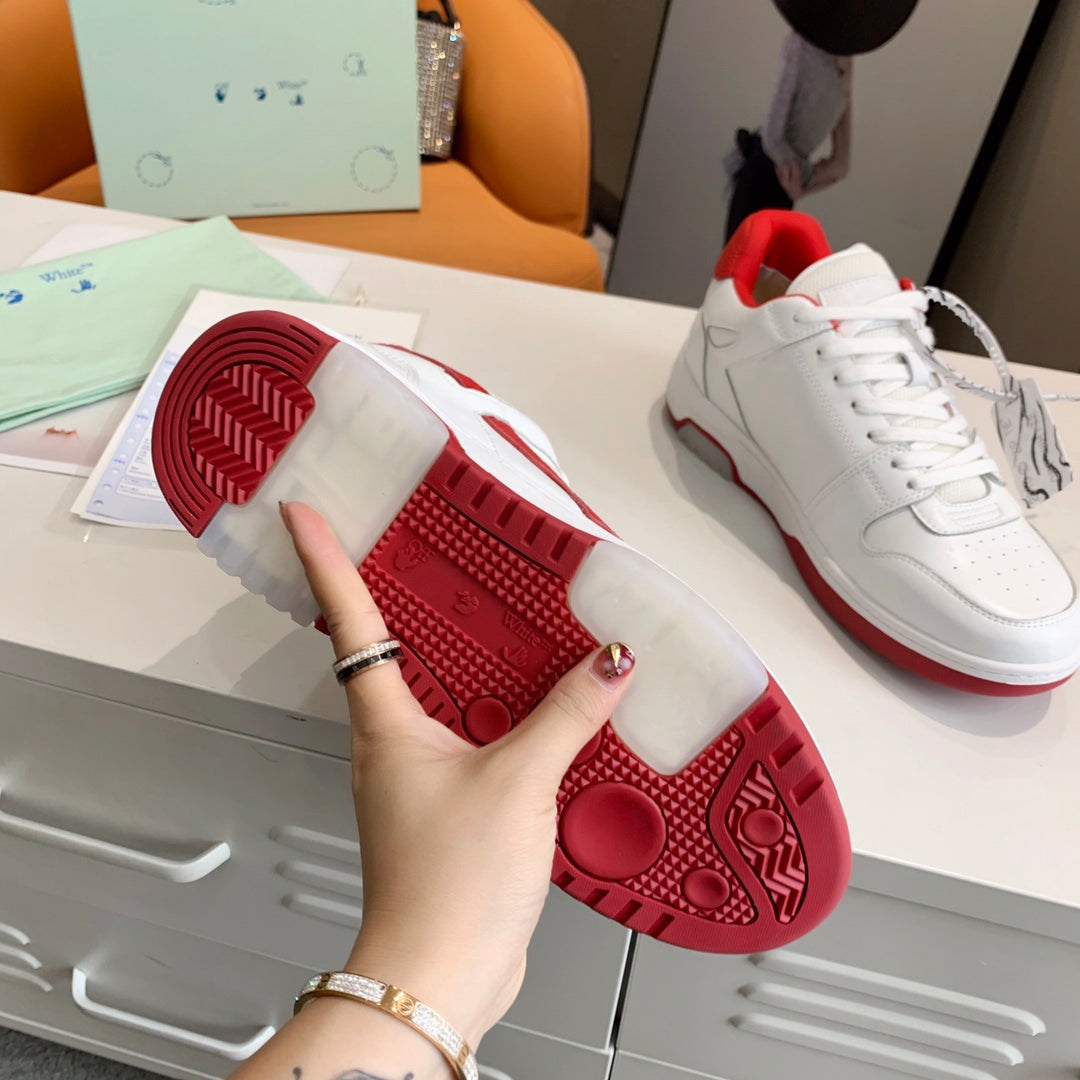 Off-White Red & White Out of Office