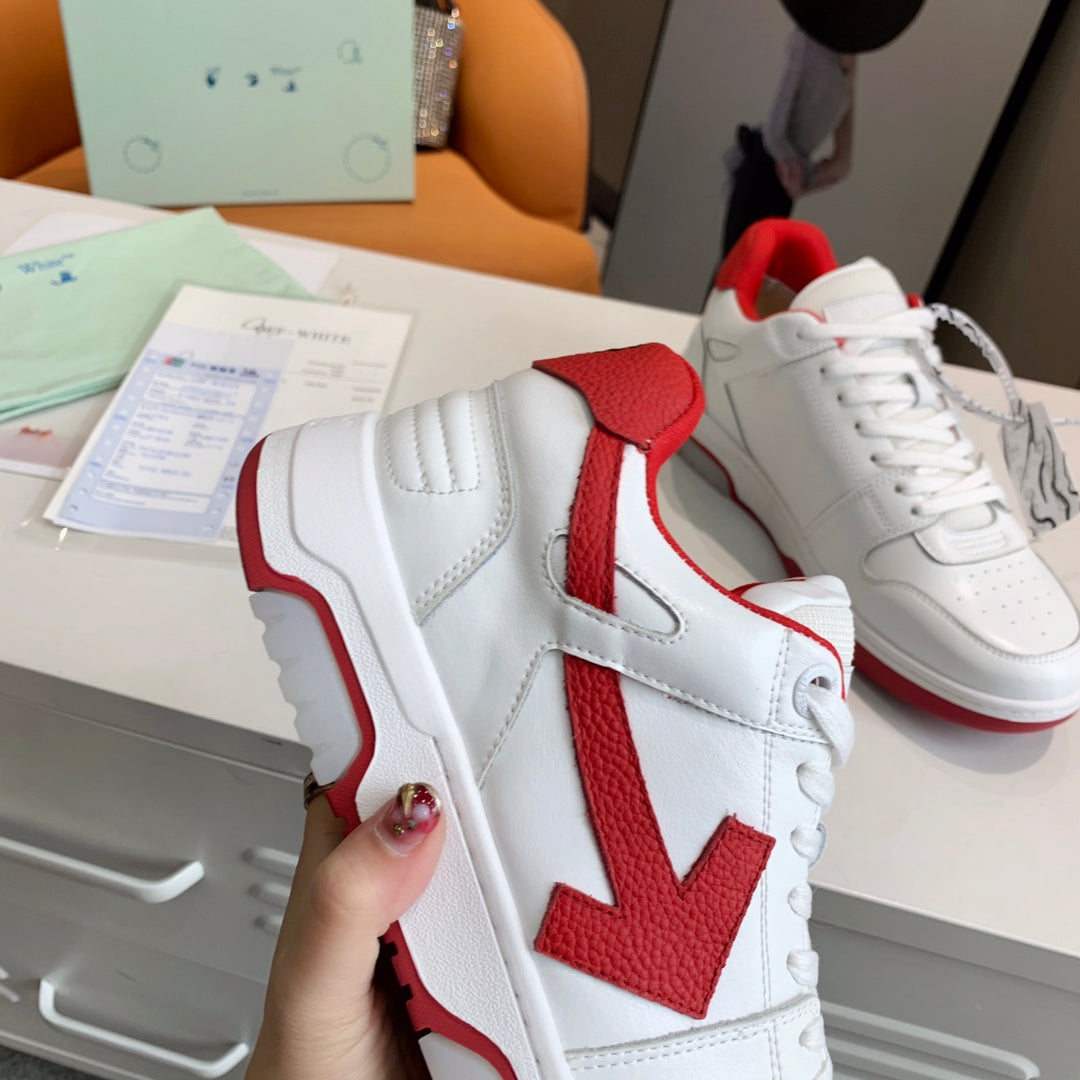 Off-White Red & White Out of Office