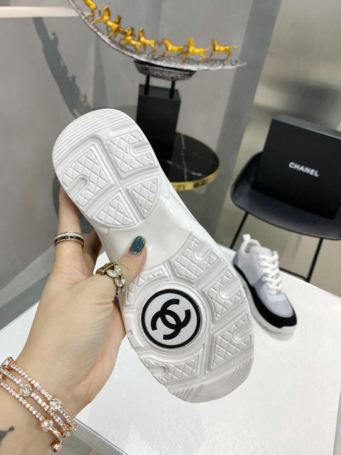 CC Black, Grey & White Low Top Trainer