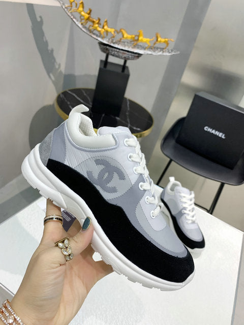 CC Black, Grey & White Low Top Trainer