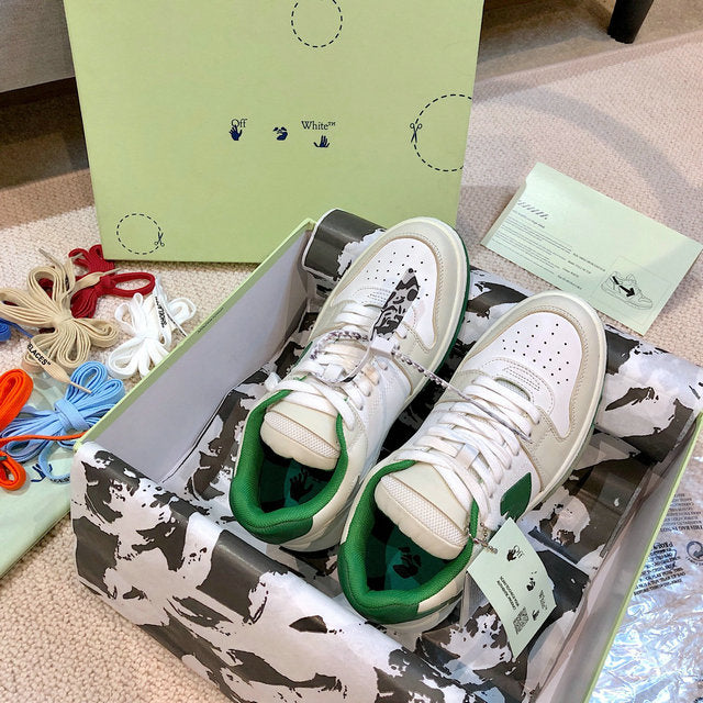 Off-White Green, Grey & White Out Of Office