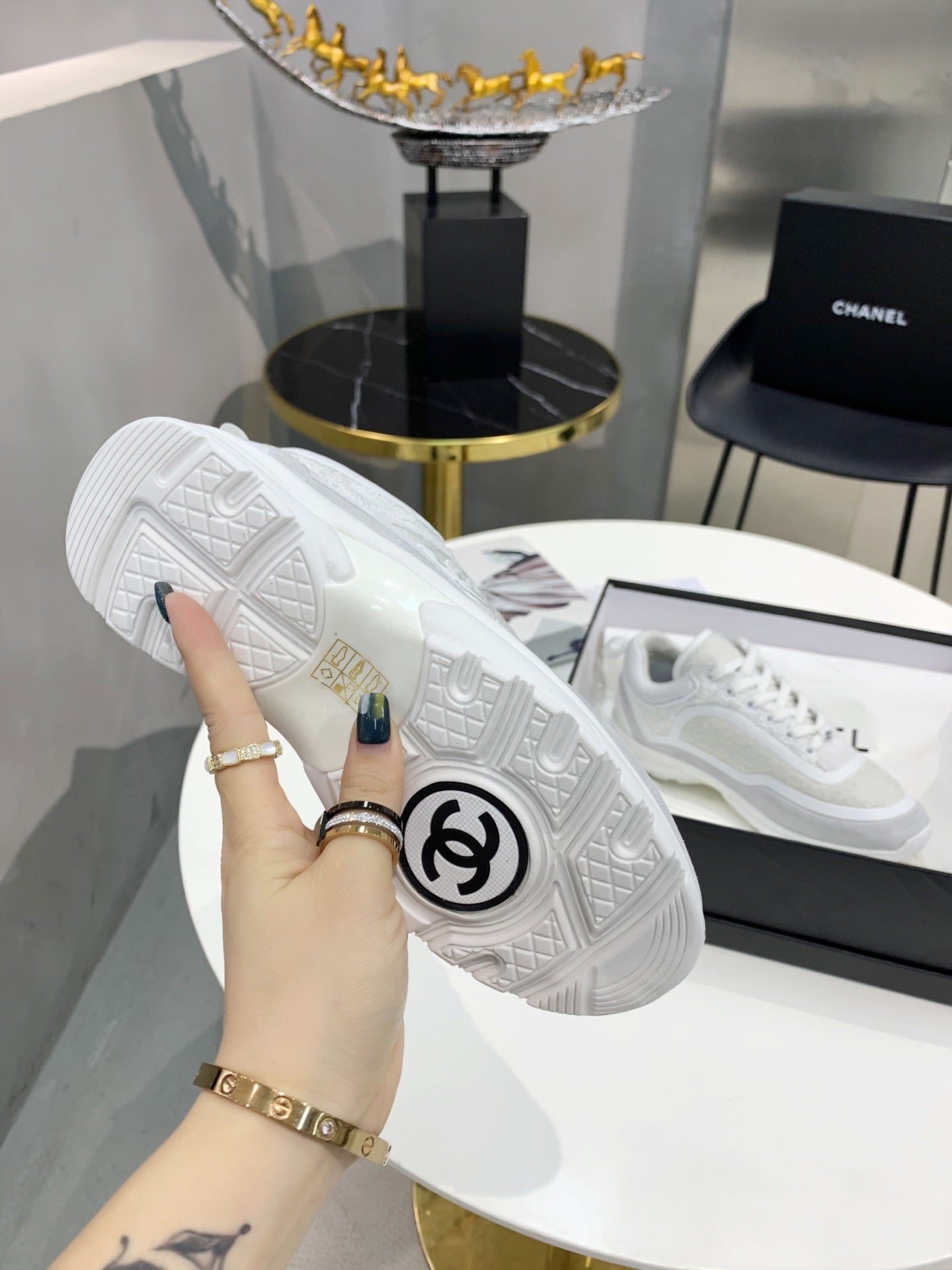 CC Grey Low Top Trainer