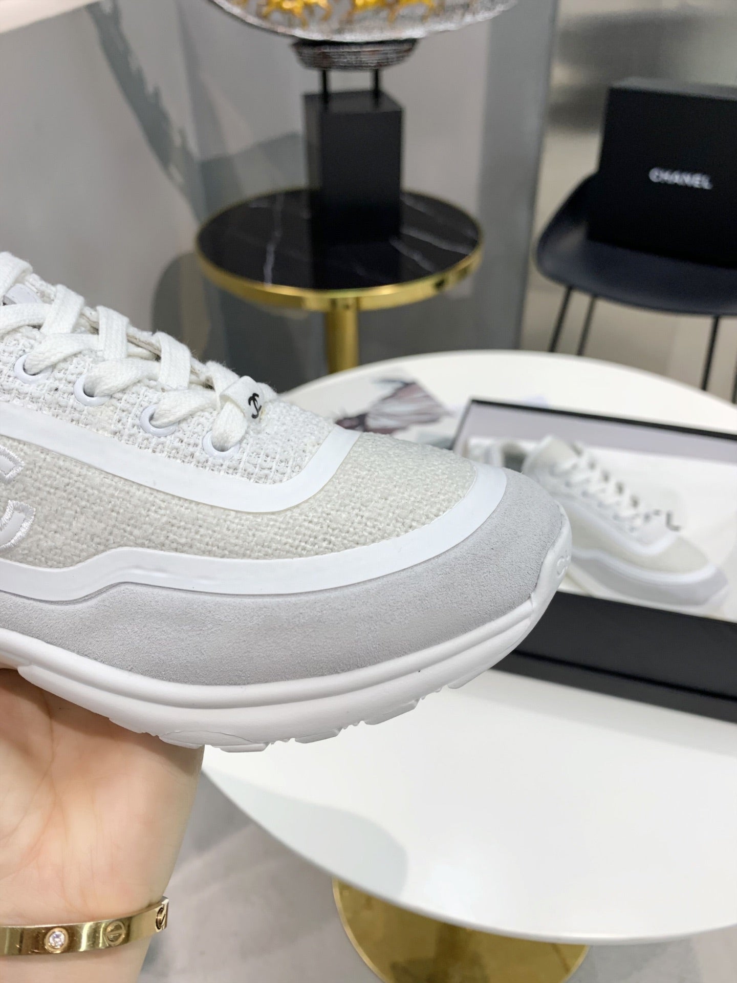 CC Grey Low Top Trainer
