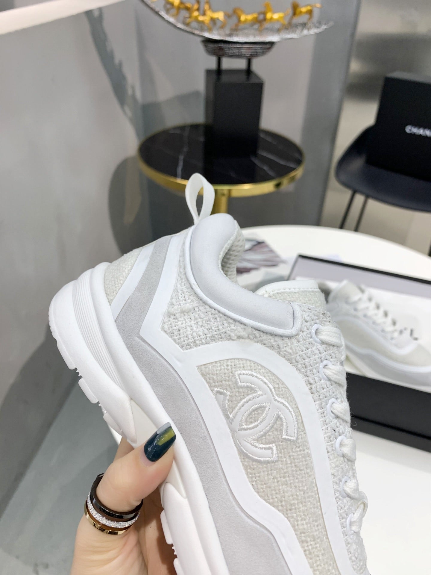 CC Grey Low Top Trainer