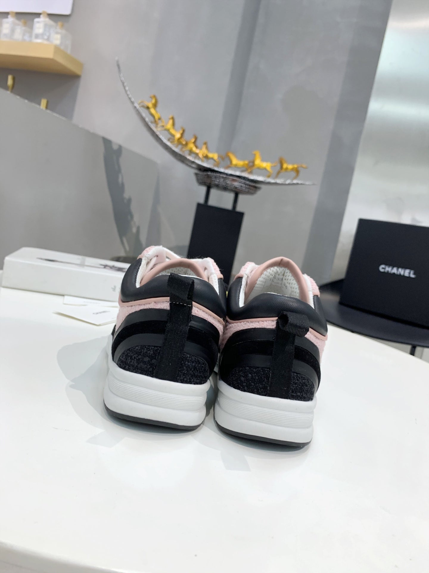 CC Black & Pink Low Top Trainer