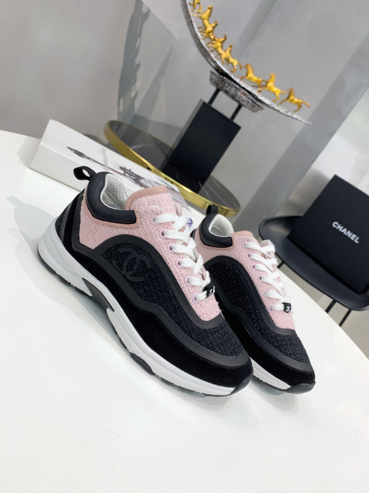 CC Black & Pink Low Top Trainer