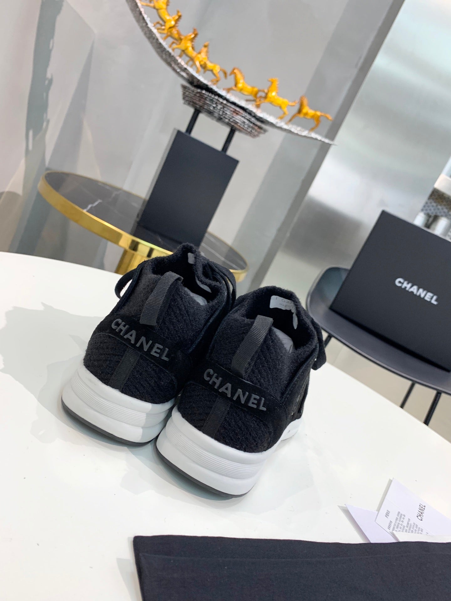CC Black Low Top Trainer